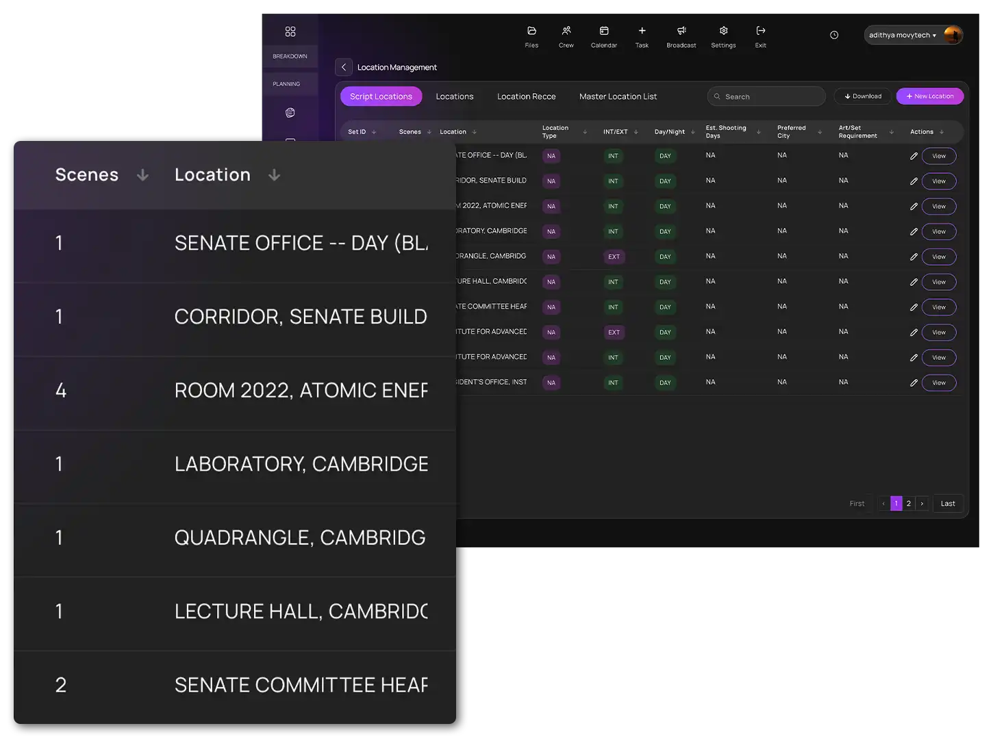 Location management system overview